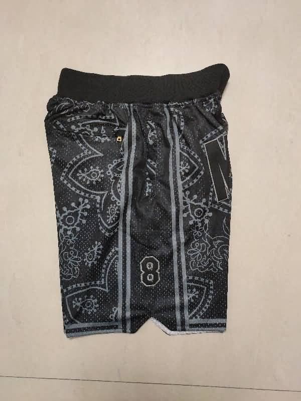 Los Angeles Lakers Just Don Black Basketball Shorts 07