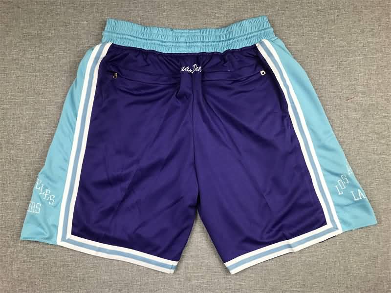 Los Angeles Lakers Just Don Purple City Basketball Shorts