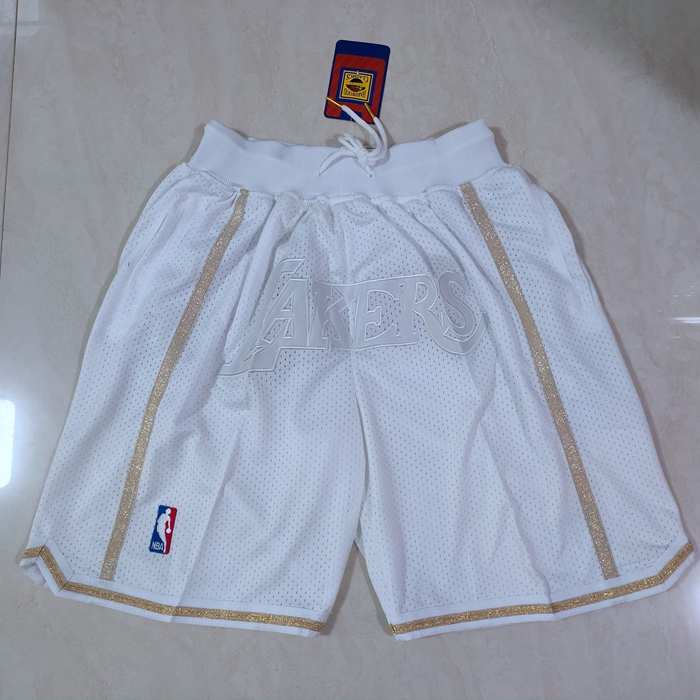 Los Angeles Lakers Just Don White MVP Basketball Shorts