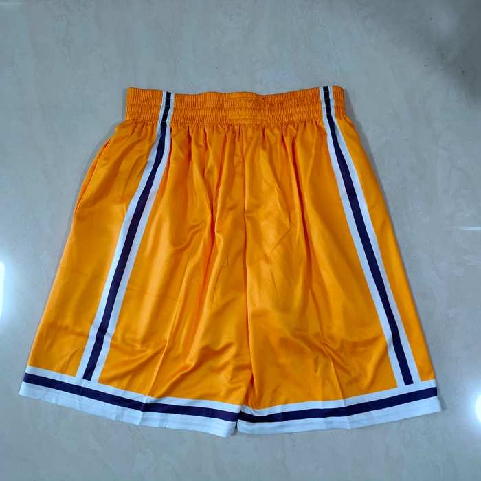 Los Angeles Lakers Mitchell&Ness Yellow Basketball Shorts