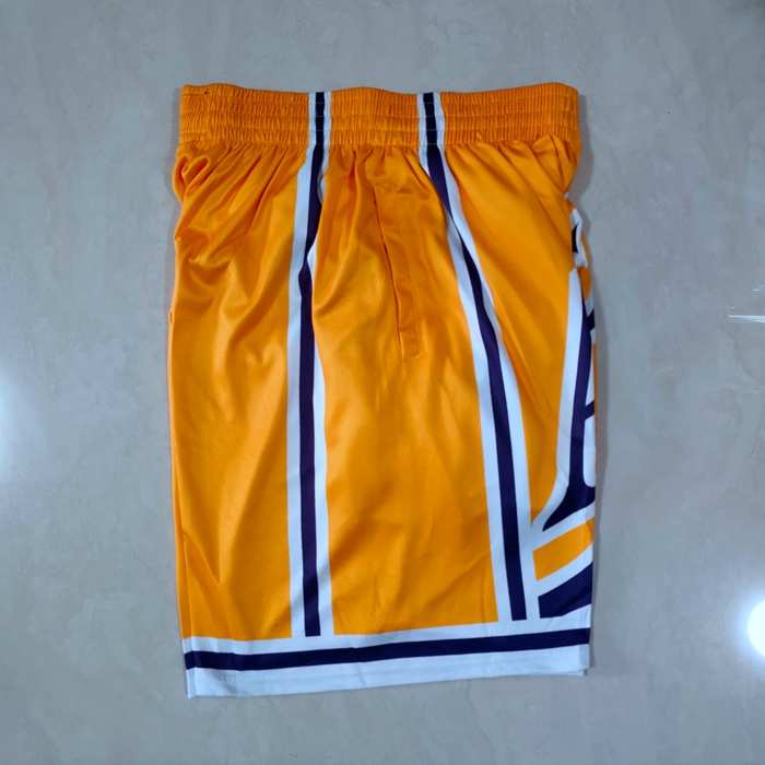 Los Angeles Lakers Mitchell&Ness Yellow Basketball Shorts