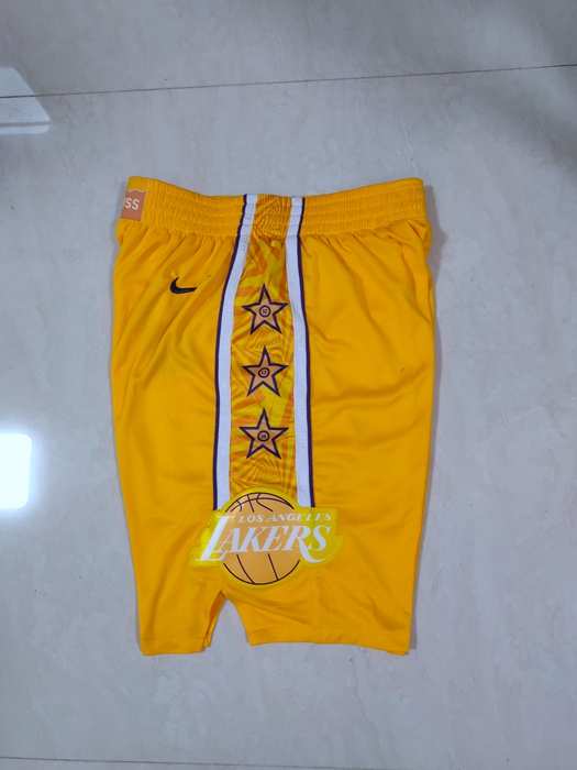 Los Angeles Lakers Yellow City Basketball Shorts