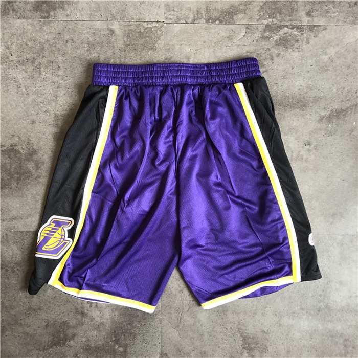 Los Angeles Lakers Purple Basketball Shorts 02