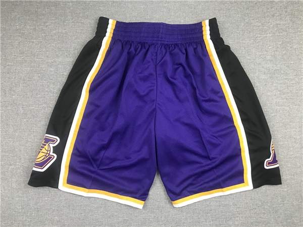 Los Angeles Lakers Purple Basketball Shorts 04