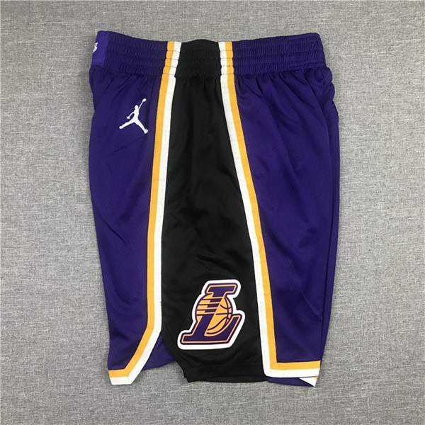 Los Angeles Lakers Purple Basketball Shorts 04