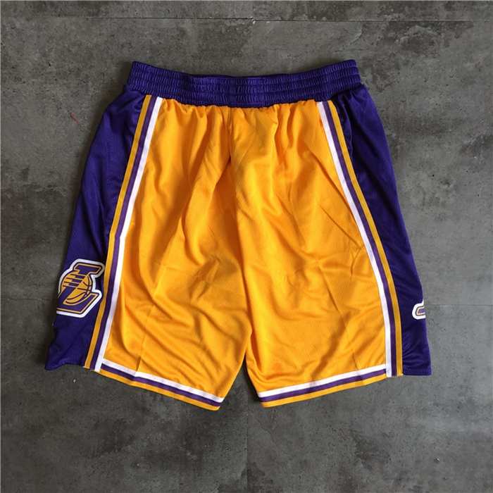 Los Angeles Lakers Yellow Basketball Shorts