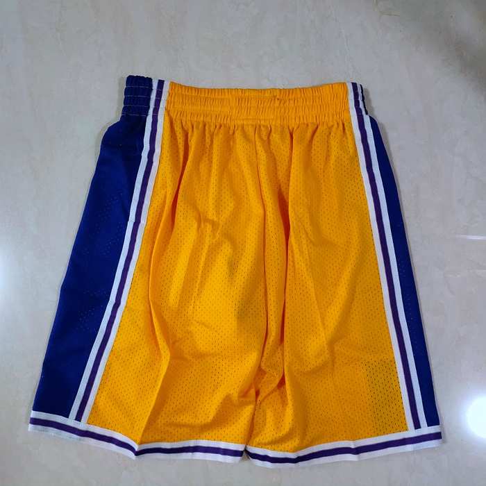 Los Angeles Lakers Yellow Classics Basketball Shorts