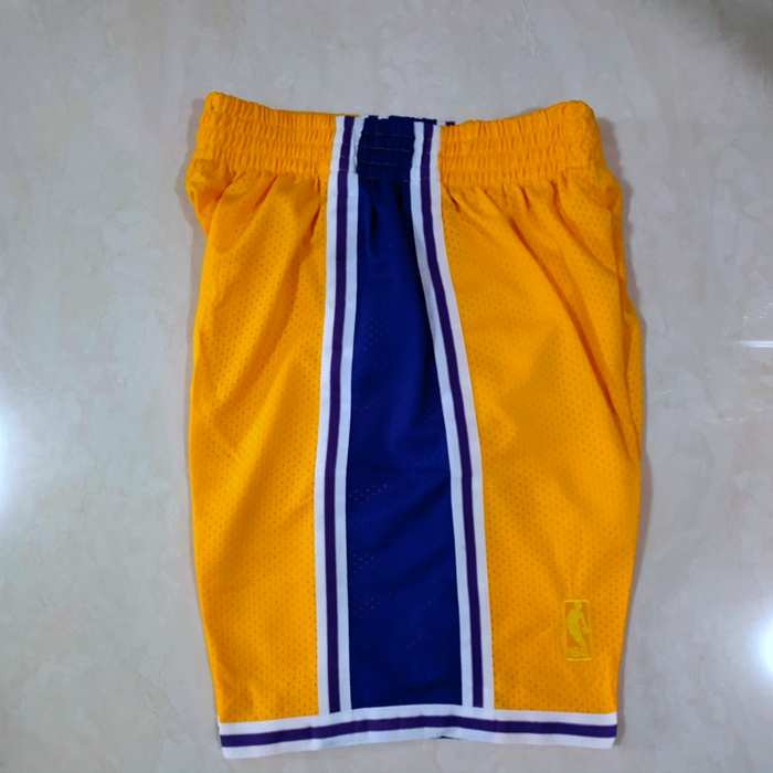 Los Angeles Lakers Yellow Classics Basketball Shorts