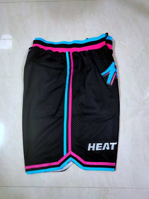 Miami Heat Just Don Black City Basketball Shorts