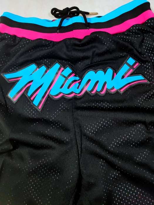 Miami Heat Just Don Black City Basketball Shorts