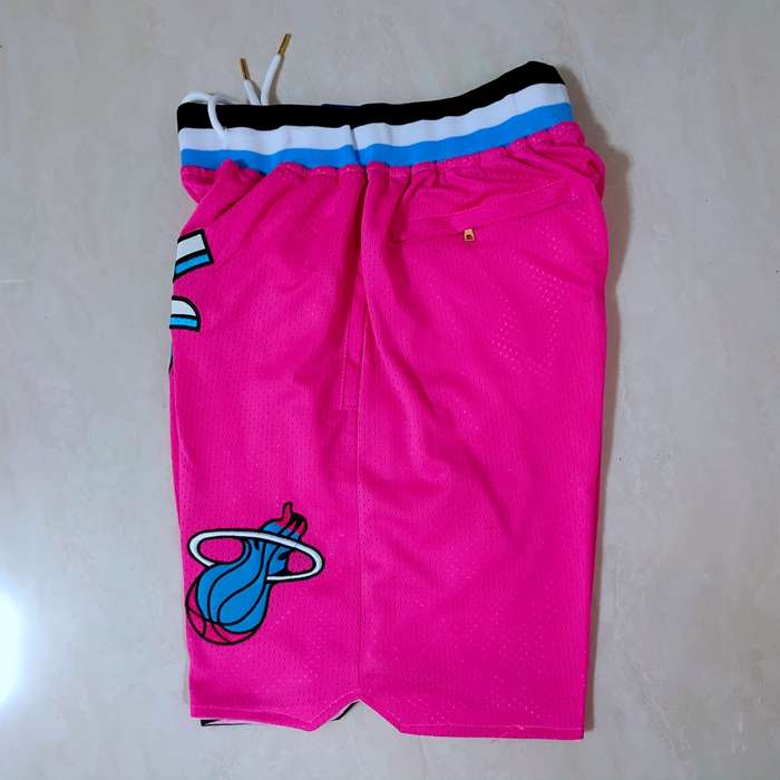 Miami Heat Just Don Pink City Basketball Shorts