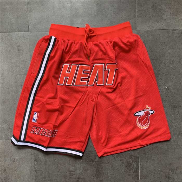 Miami Heat Just Don Red Basketball Shorts