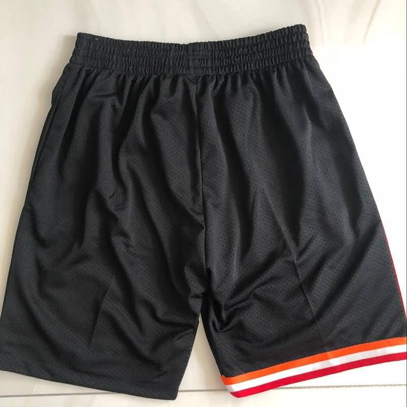 Miami Heat Mitchell&Ness Black Basketball Shorts 02