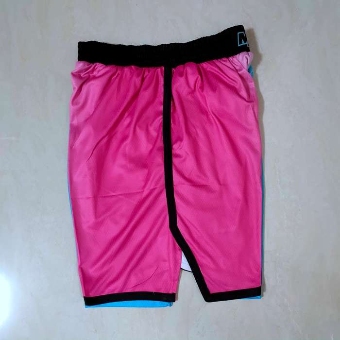 Miami Heat Pink Blue City Basketball Shorts