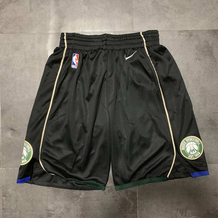 Milwaukee Bucks Black Basketball Shorts