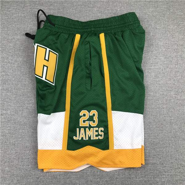 High School Just Don JAMES Green NCAA Shorts