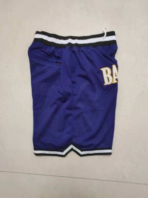 Baltimore Ravens Just Don Purple NFL Shorts