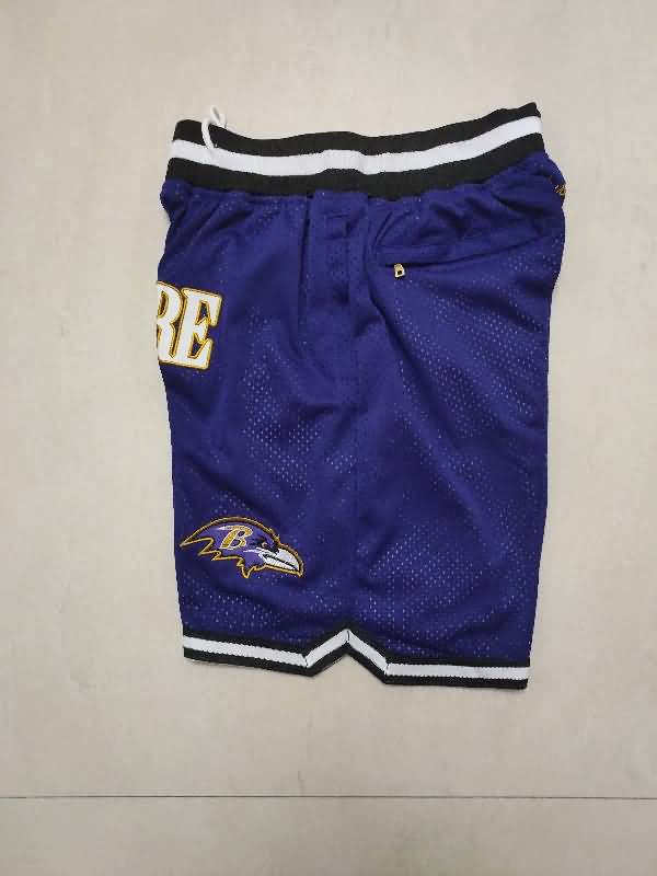 Baltimore Ravens Just Don Purple NFL Shorts