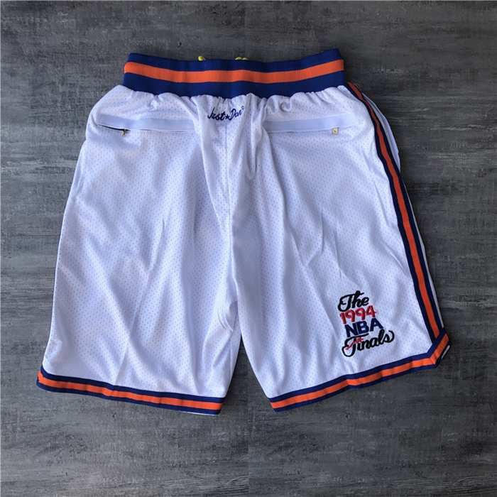 New York Knicks Just Don White Basketball Shorts