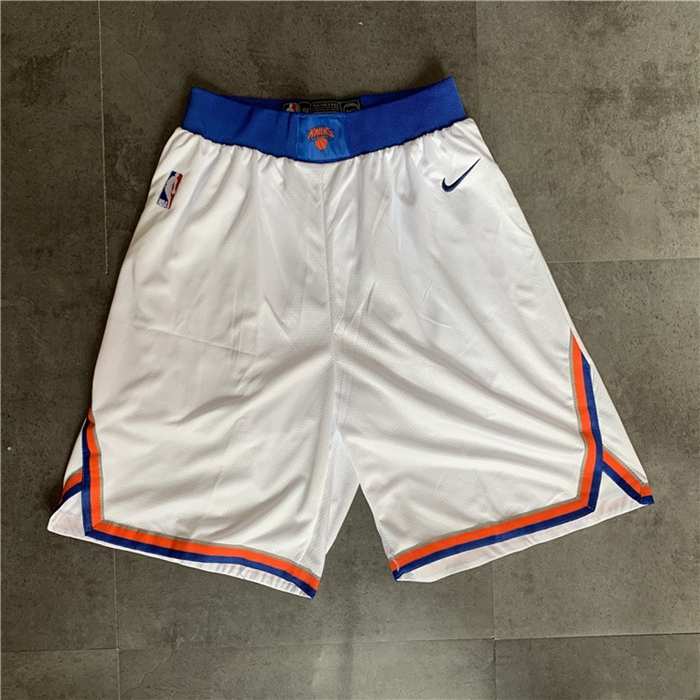 New York Knicks White Basketball Shorts