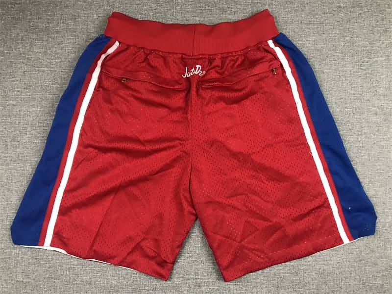 Philadelphia 76ers Just Don Red Basketball Shorts