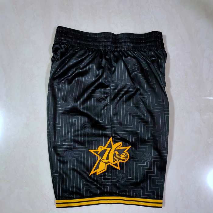 Philadelphia 76ers Black Basketball Shorts