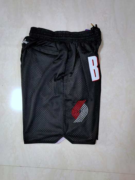 Portland Trail Blazers Just Don Black Basketball Shorts