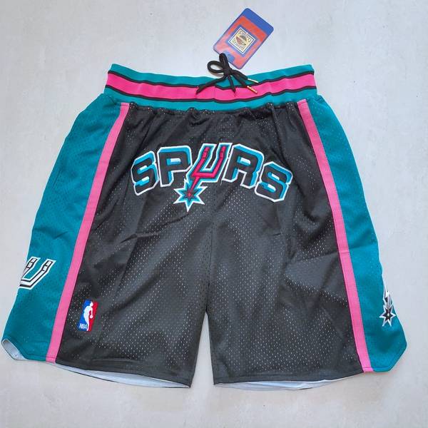 San Antonio Spurs Just Don Black Basketball Shorts