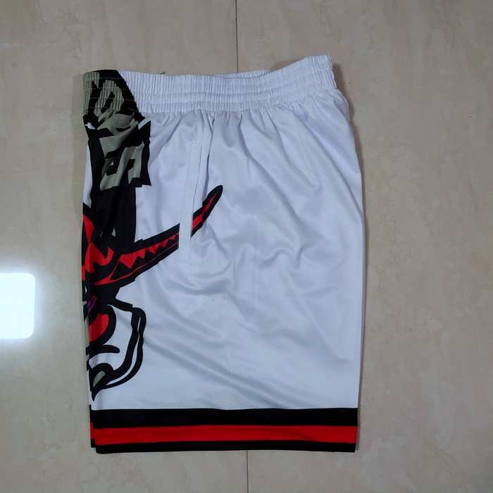 Toronto Raptors Mitchell&Ness White Basketball Shorts