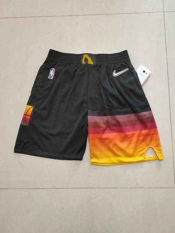 Utah Jazz Black Basketball Shorts