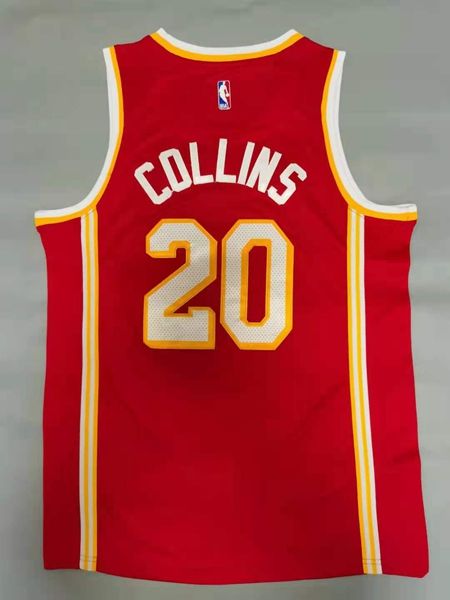 Atlanta Hawks 20/21 COLLINS #20 Red Basketball Jersey (Stitched)