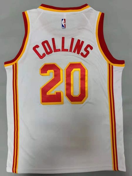 Atlanta Hawks 20/21 COLLINS #20 White Basketball Jersey (Stitched)