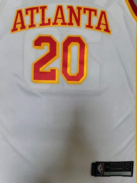 Atlanta Hawks 20/21 COLLINS #20 White Basketball Jersey (Stitched)