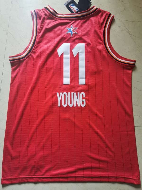 Atlanta Hawks 2020 YOUNG #11 Red All Star Basketball Jersey (Stitched)