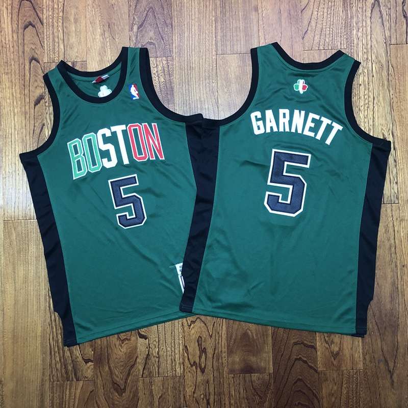 Boston Celtics 2007 GARNETT #5 Green Classics Basketball Jersey (Closely Stitched)