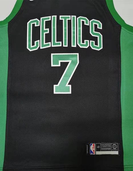 Boston Celtics 20/21 CROWN #7 Black AJ Basketball Jersey (Stitched)