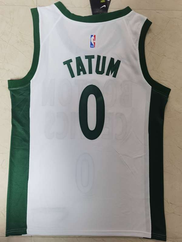 Boston Celtics 20/21 TATUM #0 White City Basketball Jersey (Stitched)