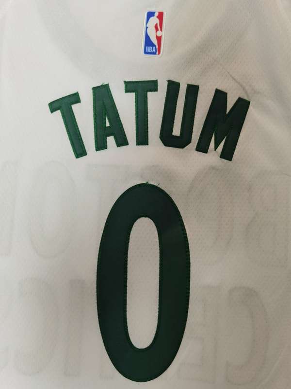 Boston Celtics 20/21 TATUM #0 White City Basketball Jersey (Stitched)