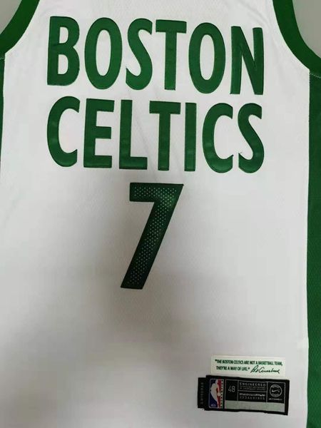 Boston Celtics 20/21 BROWN #7 White City Basketball Jersey (Stitched)