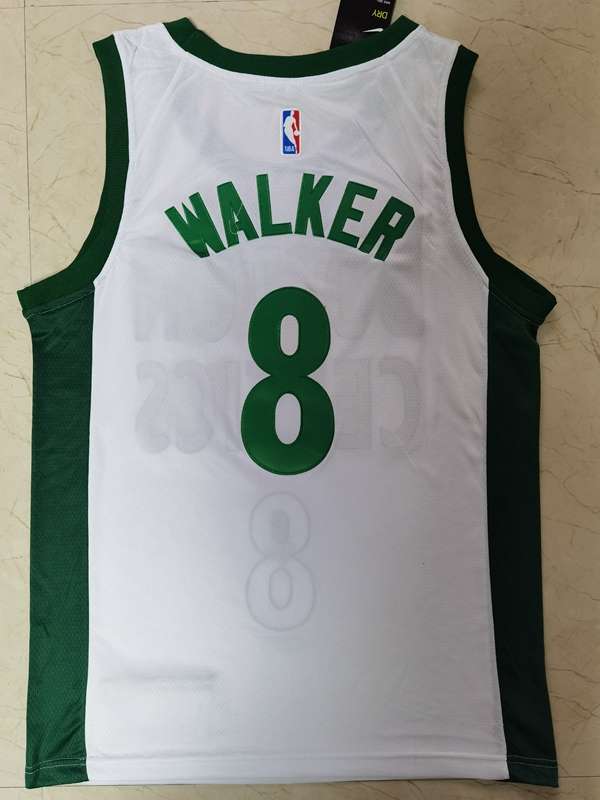 Boston Celtics 20/21 WALKER #8 White City Basketball Jersey (Stitched)