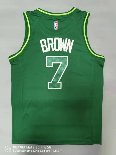 Boston Celtics 20/21 BROWN #7 Green Basketball Jersey (Stitched) 02