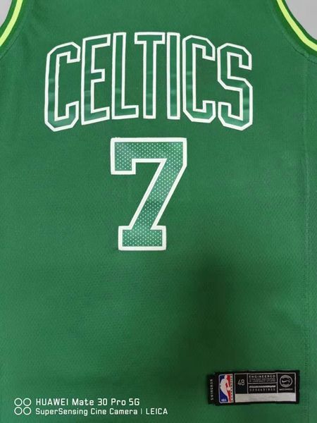 Boston Celtics 20/21 BROWN #7 Green Basketball Jersey (Stitched) 02