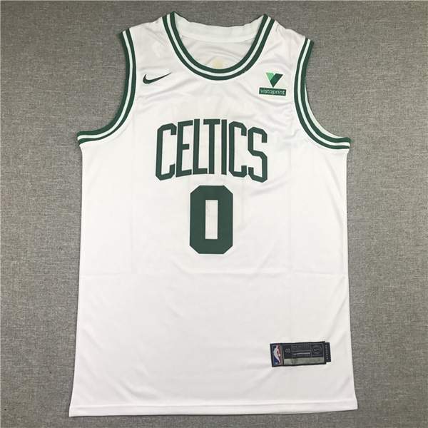 Boston Celtics 20/21 TATUM #0 White Basketball Jersey (Stitched)