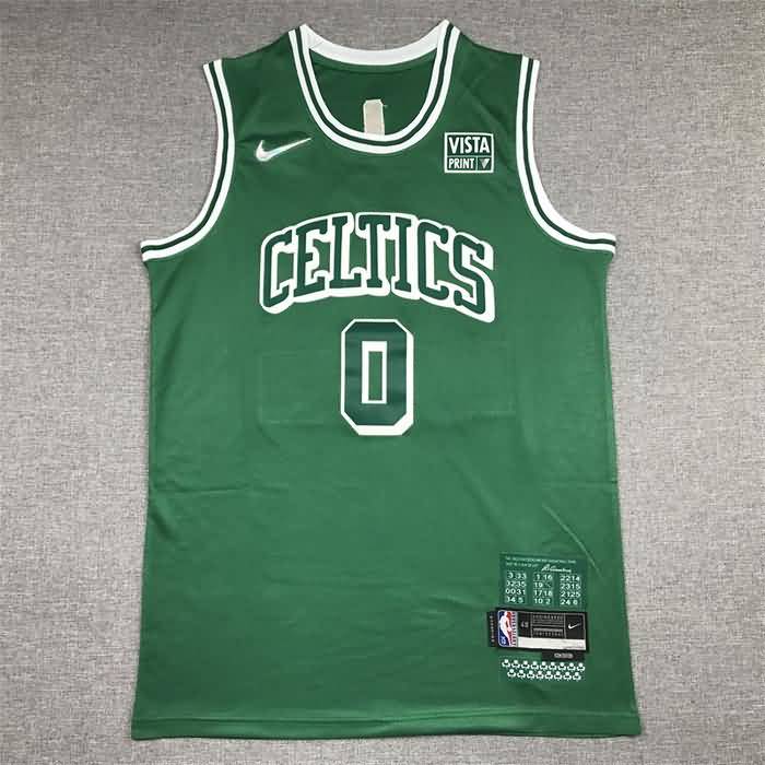 Boston Celtics 21/22 TATUM #0 Green City Basketball Jersey (Stitched)
