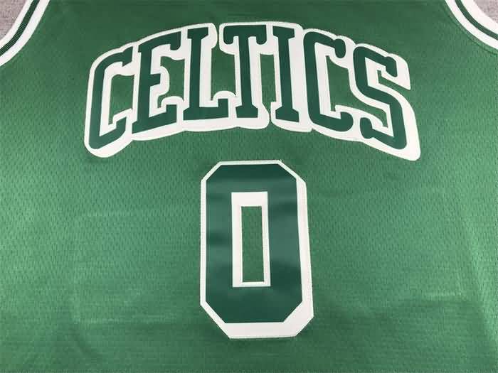 Boston Celtics 21/22 TATUM #0 Green City Basketball Jersey (Stitched)