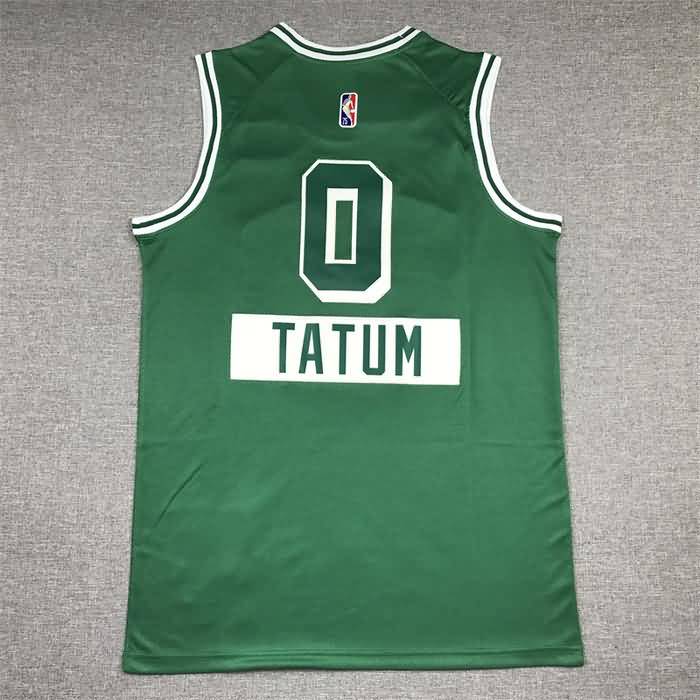 Boston Celtics 21/22 TATUM #0 Green City Basketball Jersey (Stitched)