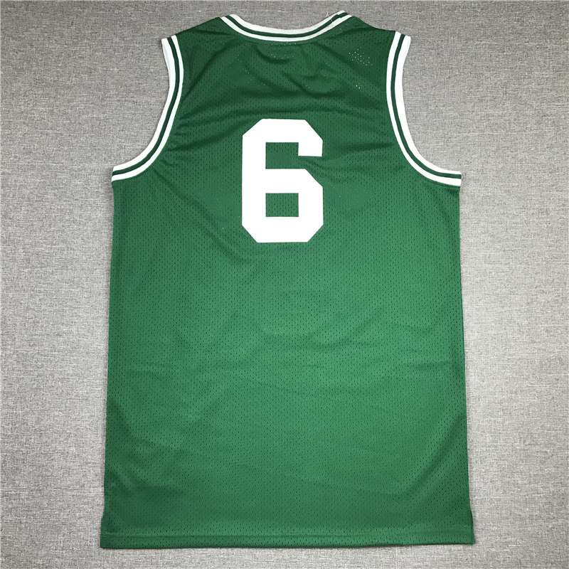 Boston Celtics 1962/63 #6 Green Classics Basketball Jersey (Stitched)