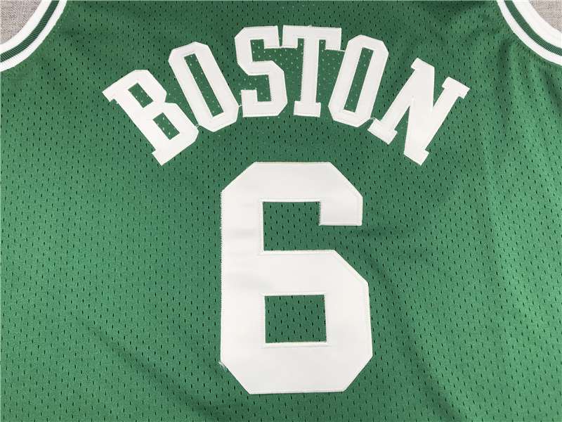 Boston Celtics 1962/63 #6 Green Classics Basketball Jersey (Stitched)