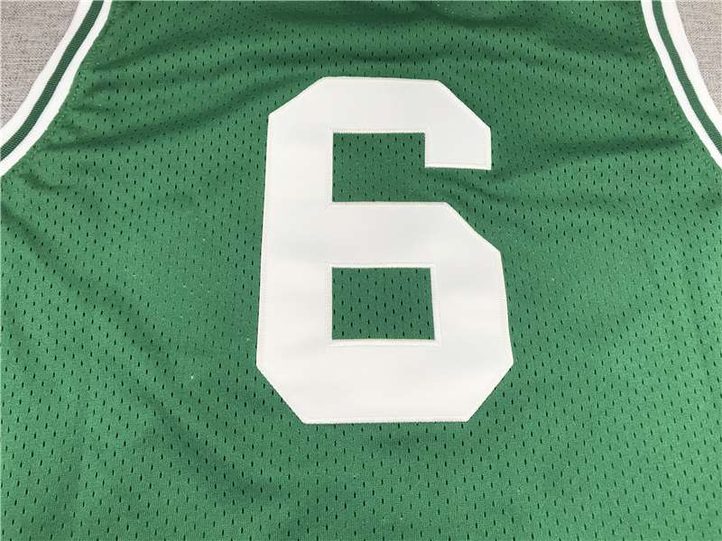 Boston Celtics 1962/63 #6 Green Classics Basketball Jersey (Stitched)