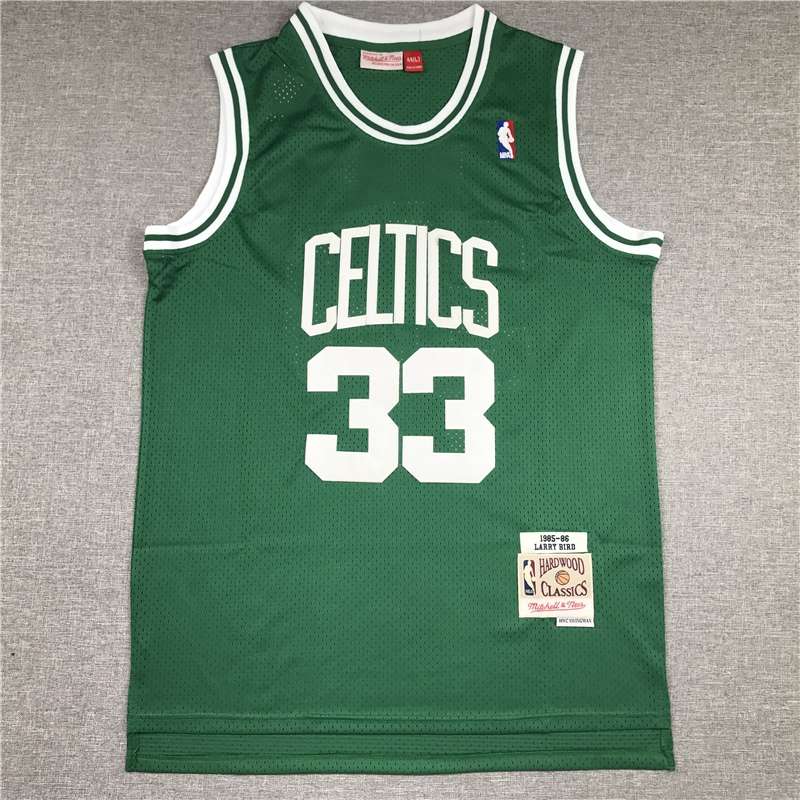 Boston Celtics 1985/86 BIRD #33 Green Classics Basketball Jersey (Stitched)